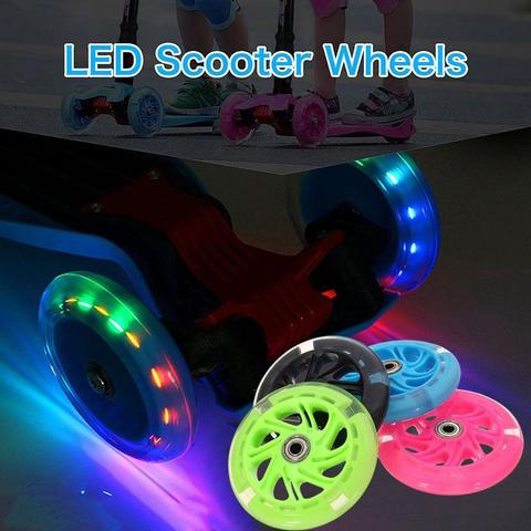 2022 Hot 80Mm Led Flash Wheel Mini Or Maxi Micro Scooter Flashing Lights Back Rear Abec-7 New Dropshipping ► Photo 1/6