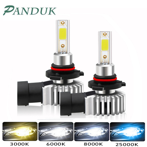 PANDUK 2pcs H4 LED H1 H3 H7 H11 H8 H9 H27 880 881 9005 HB3 9006 HB4 Led Headlight Bulbs 60W 12000LM Car Styling 6000K Fog Light ► Photo 1/6