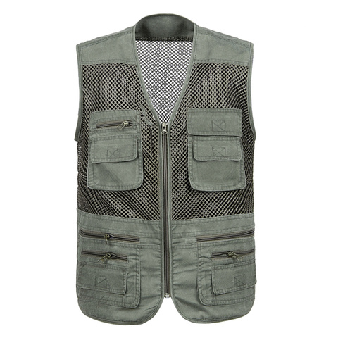  Men's Mesh Vest Multi Pocket Quick Dry Fishing