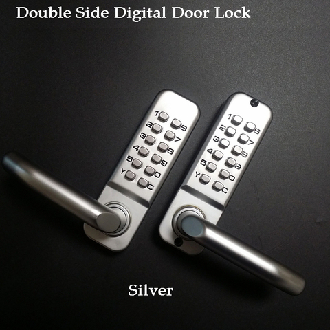 long handle keyless mechanical digital door lock keypad Password/Key/Code home/Garden/Yard Wooden Iron door lock Gate opener ► Photo 1/5