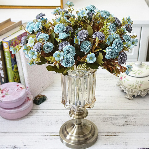 European clove carnation ornamental flowerpot decorative flowers for scrapbook christmas decor for home wedding artificial plant ► Photo 1/6