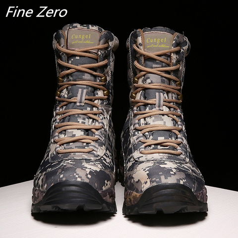 Military Tactical Mens Boots Special Force Waterproof Desert Combat Ankle Boot Army Work Shoes High Quality Men Outdoor Sneakers ► Photo 1/6