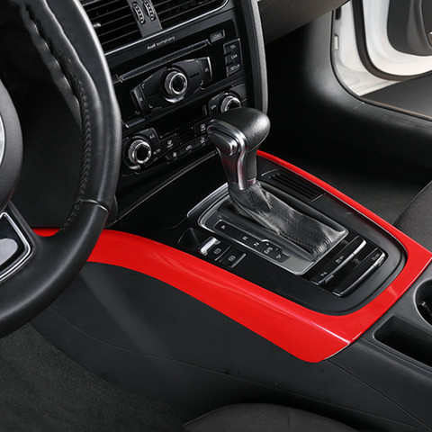 Car Console Armrest Gear Shift Decoration Frame Sticker Trim For Audi A5 A4 B8 2010-2016 Interior Automotive Accessories ► Photo 1/6