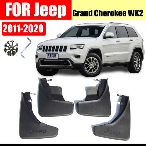 Mud Flaps For Jeep Grand Cherokee WK2 Mudguards Fender Mud Flap Splash Guards Mud Flaps Mudguards car accessories Front Rear ► Photo 1/6