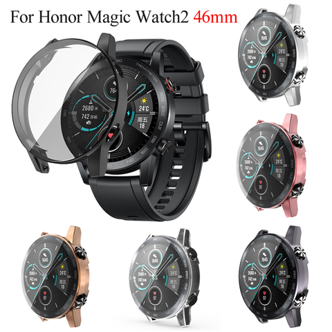 TPU Watch Case Full Cover Protective Shell Plating Screen Protector Case for Honor Magic Watch 2 46mm Smart Watch Accessories ► Photo 1/6
