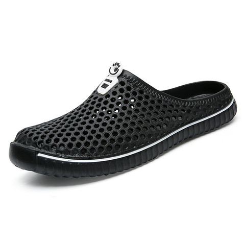 Summer Mens Hollow Out Flat Outdoor Beach Casual Slip On Slippers Sandals Shoes 