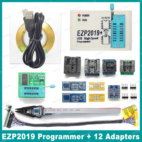Factory Price! Newest Version EZP2022 High-speed USB SPI Programmer Support24 25 93 EEPROM 25 Flash BIOS Chip+5 Socket ► Photo 1/6