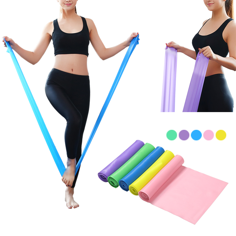 Elastic Resistance Bands Yoga Exercise Gym Pilates Stretch Straps Physio Belt