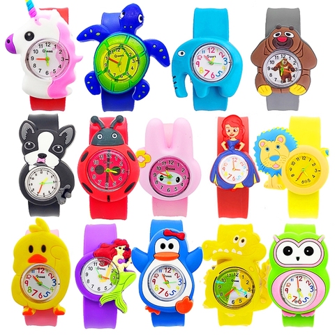 2022 New Children Watch Cartoon 15 Patterns Animal Kids Watches Child  Patted Toys Interesting Baby Birthday Gift Students Clock - Price history &  Review | AliExpress Seller - Jones watch Store 