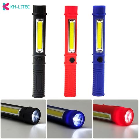 Portable Mini Light Working Inspection light COB LED Multifunction Maintenance flashlight Hand Torch lamp With Magnet AAA ► Photo 1/6