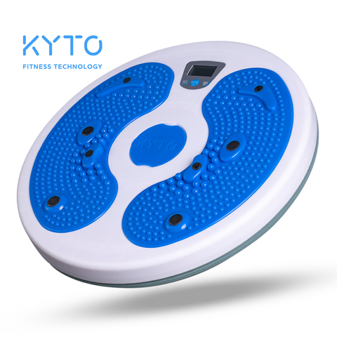 KYTO Digital Waist Disc Fitness Figure Trimmer Twist Board Slimming Body Equipment-Foot-shaped Pedal Balance Board ► Photo 1/6