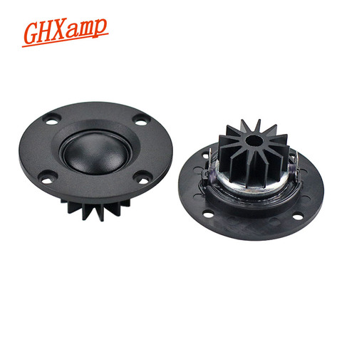 1 Inch Tweeter Speaker 6 ohm 30W Hifi Soft Dome Silk Film Treble Loudspeaker Neodymium Toothed aluminum heat sink 2pcs ► Photo 1/6