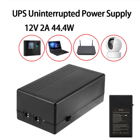 12V 2A 44.4W Security Standby Power Supply UPS Uninterrupted Backup Power Supply Mini Battery For Camera Router ► Photo 1/6