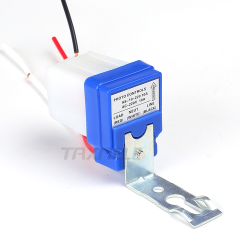 Automatic On Off Photo switch Auto Photocell street Light Switch DC AC 12V 24V 220V 50-60Hz 10A Photo Control Sensor Switch ► Photo 1/6