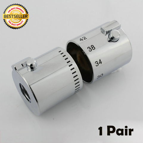 1 Pair Shower Temperature Control Handle Knob Chrome Thermostatic Handle for Hme Bathroom Taps Hardware Tools ► Photo 1/2