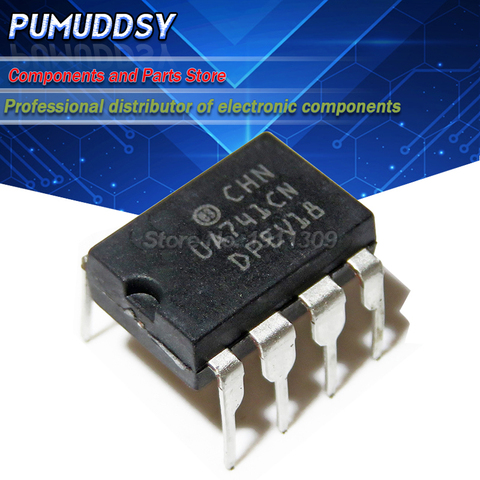 10PCS DIP IC 8pins UA741CN UA741CP UA741 Amp LM741 741 DIP-8 ► Photo 1/1