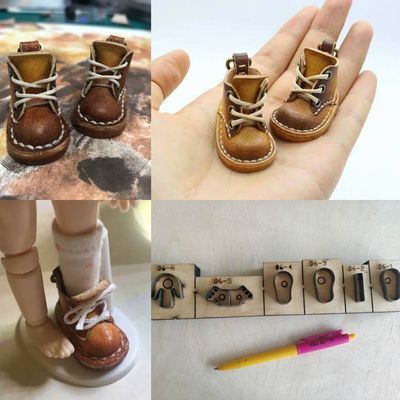 6pc Japan Steel Blade Die Cut Steel Punch Shoes Key Buckle Cutting Mold Wood Dies Leather Cutter for Leather Crafts ► Photo 1/3