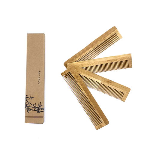 1PCS Naturel Eco Friendly Wooden Comb Bamboo Hair Brush Hair Care Beauty SPA Massager Wholesale Hair Care Comb ► Photo 1/6