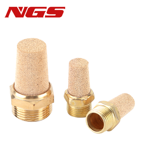 Noise Redauce for Pneumatic Muffler Silencer BSL-01 Brass Air Exhaust Copper Joint BSP 1/8'' 1/4