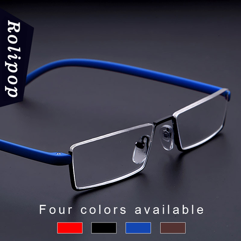 Rolipop Tr90 Reading Glasses Men Metal Portable Magnifying Presbyopic Glasses Eyewear Women Half ► Photo 1/6