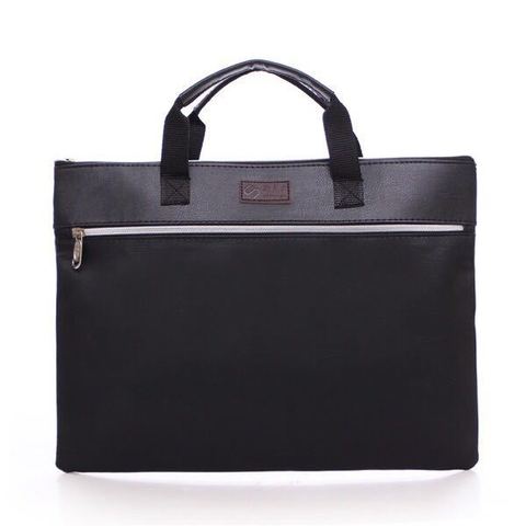 Business custom A4 zipper Men Briefcase Document Bags High capacity Portable File folder/a case for documents /filing ► Photo 1/5
