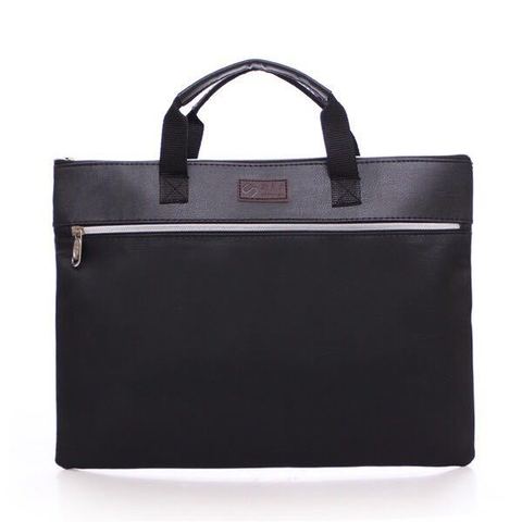 Business custom A4 zipper Men Briefcase Document Bags High capacity Portable File folder/a case for documents /filing ► Photo 1/5