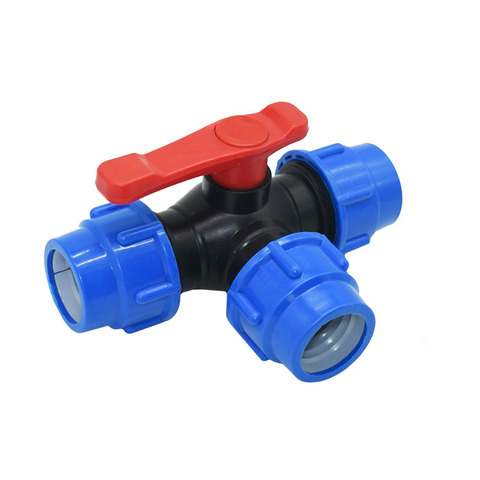 20/25/32/40/50/63mm PVC PE tube tap tee water splitter 1/2 3/4 1