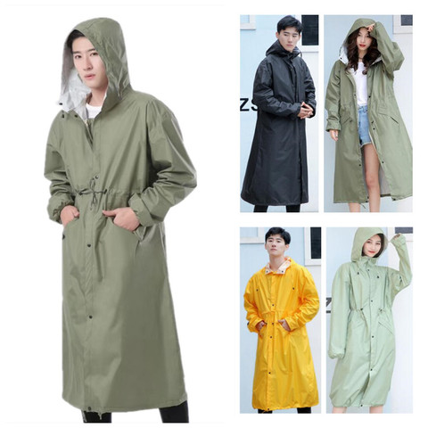 Long Thin Raincoat Men Women/Female Ponchos Waterproof Pullover Breathable Rain Coat Chubasquero Mujer Raingear ► Photo 1/6