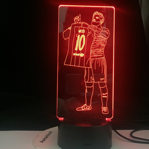 Anime Football Star 10 Figure Led Night Light for Home Room Decoration Nightlight Something about Football Gift Table 3d Lamp ► Photo 1/6