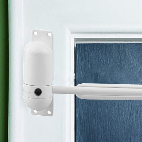 White 10-60KG Zinc Alloy Mini Adjustable Surface Mounted Automatic Spring Door Closer Door Hardware ► Photo 1/6