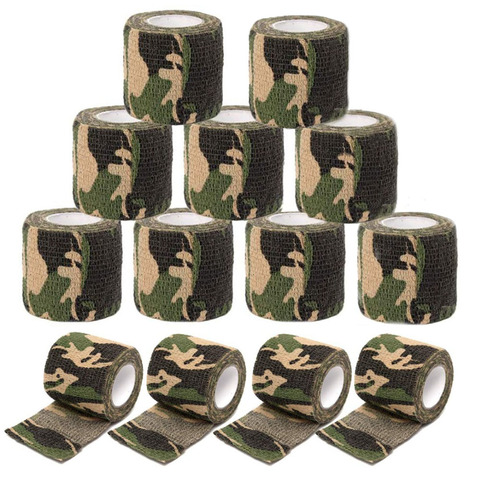24pcs Tattoo Grip Bandage Camouflage Elastic Wraps Tapes Nonwoven Self-adhesive Finger Protection For Tattoo Machine Pen Grip ► Photo 1/5