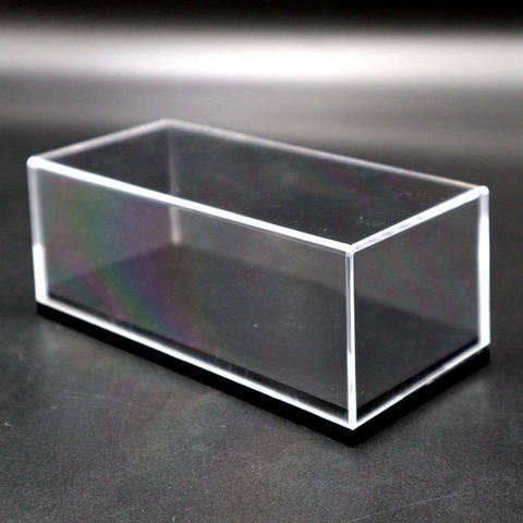 Model Car Acrylic Case Display box Transparent Dustproof with Black Base 1/64 Storage Box 12cm ► Photo 1/5