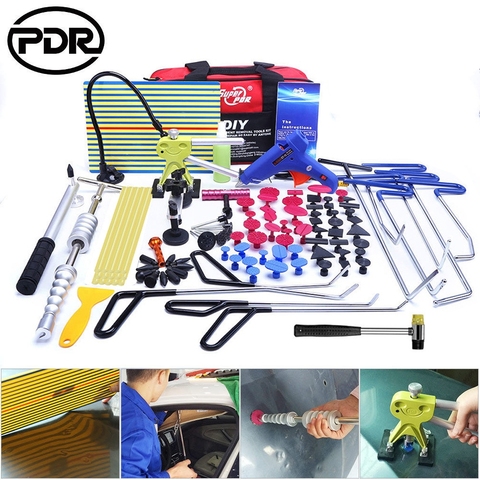 PDR Tools Car Body Paintless Dent Repair Removal Tool Stainless Steel Push Rods Crowbar Kit Car Dent Remover Puller Remove Dents ► Photo 1/6