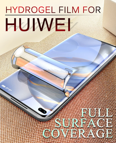 Screen Protector For Huawei P40 Pro Hydrogel Film P30 P20 P9 P10 Lite Soft Full Coverage Protective Nova 5 6se 7Pro TPU Membrane ► Photo 1/6