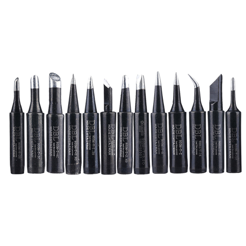 13pcs/lot Lead-free Soldering Solder Iron Tips 900M-T-K 900M-T-I 900M-T-B For 936 Soldering Station ► Photo 1/6