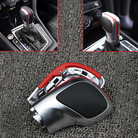 Modification Chrome Matte Gear Shift Knob DSG Cover Cap RED For VW Golf MK6 MK7 R GTI Passat B7 B8 CC R20 Jetta MK6 ► Photo 1/6