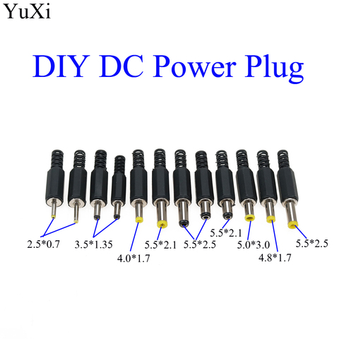 DIY 5.5 mm x 2.1 mm 2.5*0.7 3.5*1.35 5.5*2.5 4.8*1.7 4.0*1.7 5.0*3.0mm DC Power Plug wire cable solder Connector Adapter barrel ► Photo 1/1