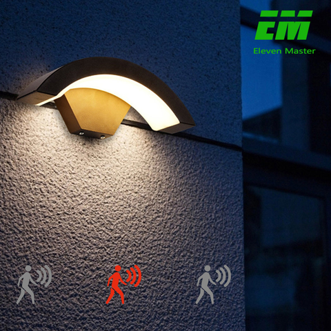 18w Modern Sensor Led Wall Lamp Outdoor Waterproof Front Door Garden Porch Wall Light Modern Indoor Wall Lighting Light ZBW0013 ► Photo 1/6