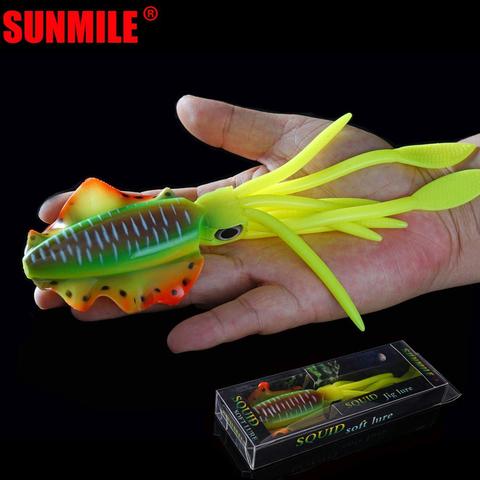 SUNMILE Fishing Soft Lure 48g  20cm Luminous/UV Squid Jig Fishing Lures  Octopus Lure Swim Wobbler For Sea Fishing Wobbler Bait ► Photo 1/6