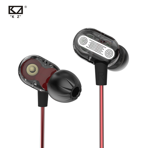 KZ ZSE In Ear Gaming Headset Audio Monitors Hifi Music Earphones Special Dynamic Dual Driver Earphone Sports Blue Earbuds ► Photo 1/6