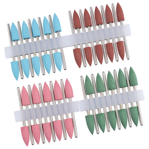 10pcs Silicone Milling Cutter for Manicure Rubber Nail Drill Bit Machine Manicure Accessories Nail Buffer Polisher Grinder Tool ► Photo 1/6