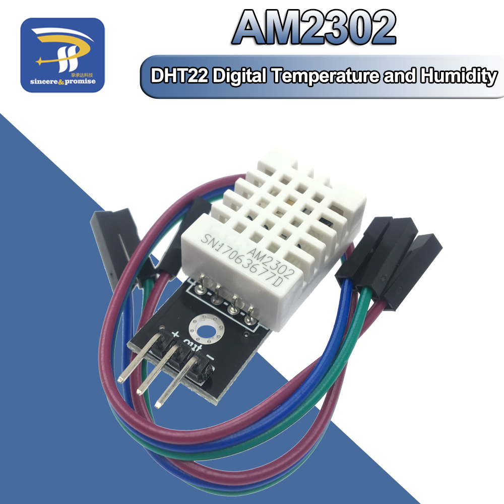 PCB Cable for Arduino DHT22 Digital Temperature Humidity Sensor AM2302 Module 