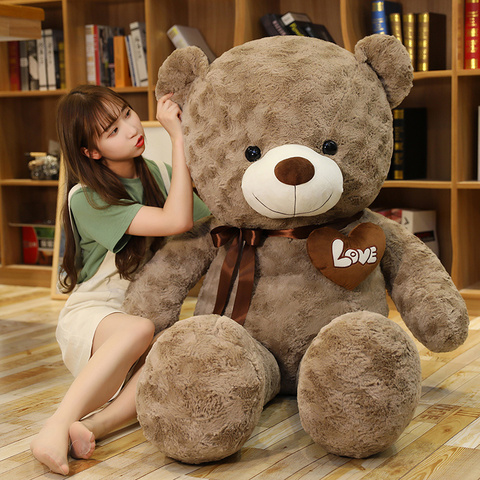 Nice New Hot High Quality 2 Colors Teddy Bear With Love Stuffed Animals Plush Toys Doll Pillow Kids Lovers Birthday Baby Gift ► Photo 1/6