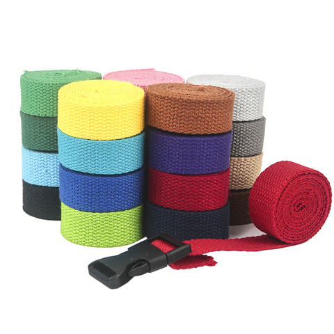 XUNZHE 1m* 25mm Canvas Belt Bag Webbings Nylon Webbing For Backpack Belts Accessories 1.5mm Thick Cotton Ribbon ► Photo 1/6