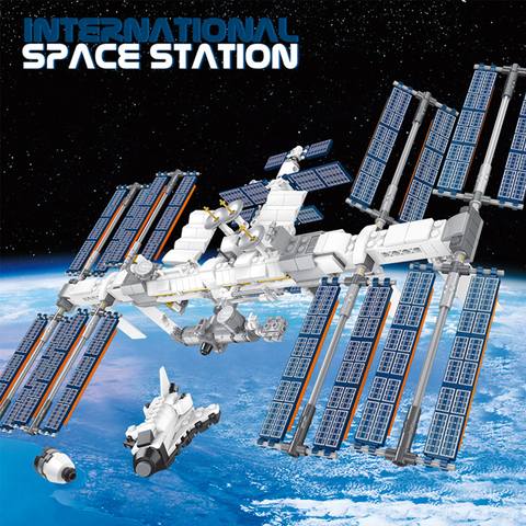 876pcs Ideas Creator International Space Station Building Blocks Kit Bricks Classic Movie Model Kids Toys Boys Toy Children Gift ► Photo 1/6