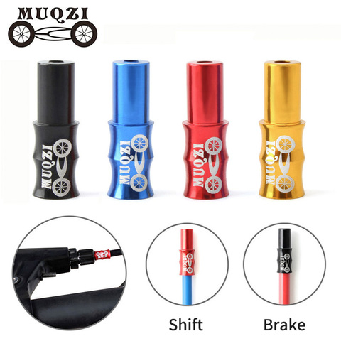 MUQZI 10Pcs Shift Brake Cable Cap 4mm 5mm Aluminum Alloy End Tip Caps Mountain Road Bike Line Pipe Housing Cover ► Photo 1/6