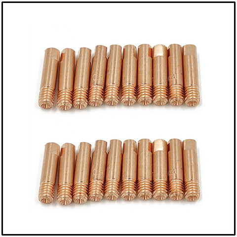 20pcs CO2 MIG Contact Tips 0.6, 0.8 ,0.9, 1.0 ,1.2 Available ) x25mm For MB15 15AK MAG MIG Welding Torch Consumables Accessories ► Photo 1/4