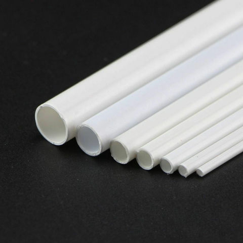 5PCS Styrene ABS Round Plastic Pipe Tube Hollow Pipe Architectural Constructions Models OD 2/2.5/3/4/5/6/8/10mm X Length 500mm ► Photo 1/6