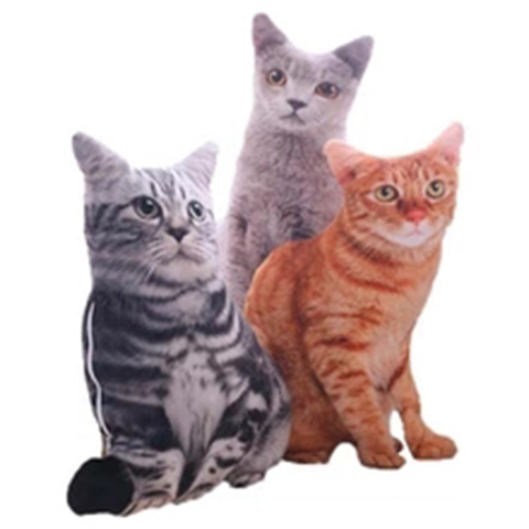 LREA 50cm 3D The simulation cat Cushion COVER Sofa /seat/bed/car /hotel Home Decoration Pillow case Covers ► Photo 1/6