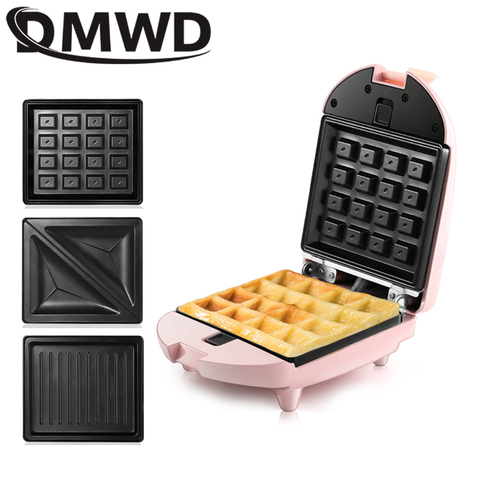 3 in 1 Sandwich Maker, Portable Waffle Iron Maker, Electric Panini